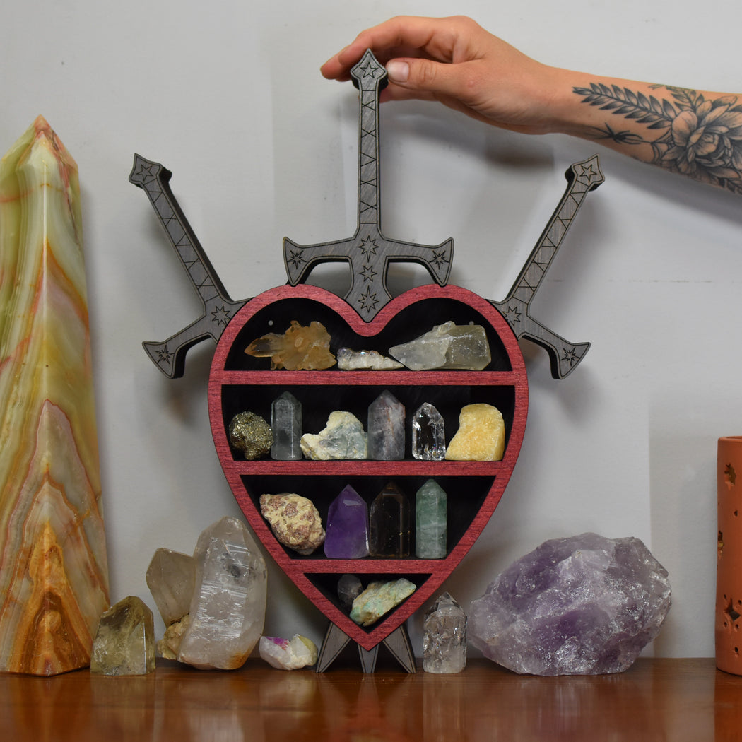 *Made To Order* Three Of Swords Crystal Shelf