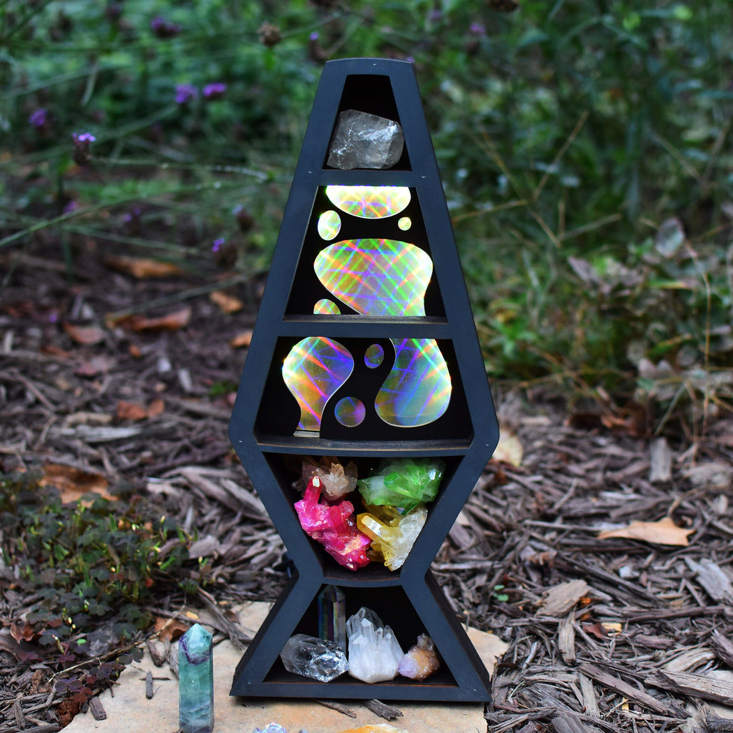 *Made To Order* Lava Lamp Inspired Crystal Shelf Luminous Lamp