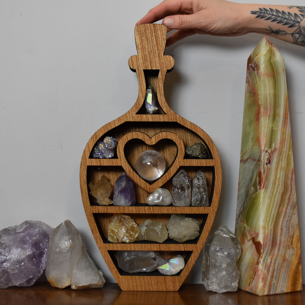 *Made to Order* Almond Brown Love Potion Bottle Shaped Meditation Box