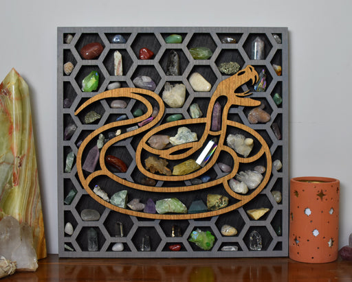 *Ready To Ship* 3D Snake Crystal Shelf & Wall Hanging