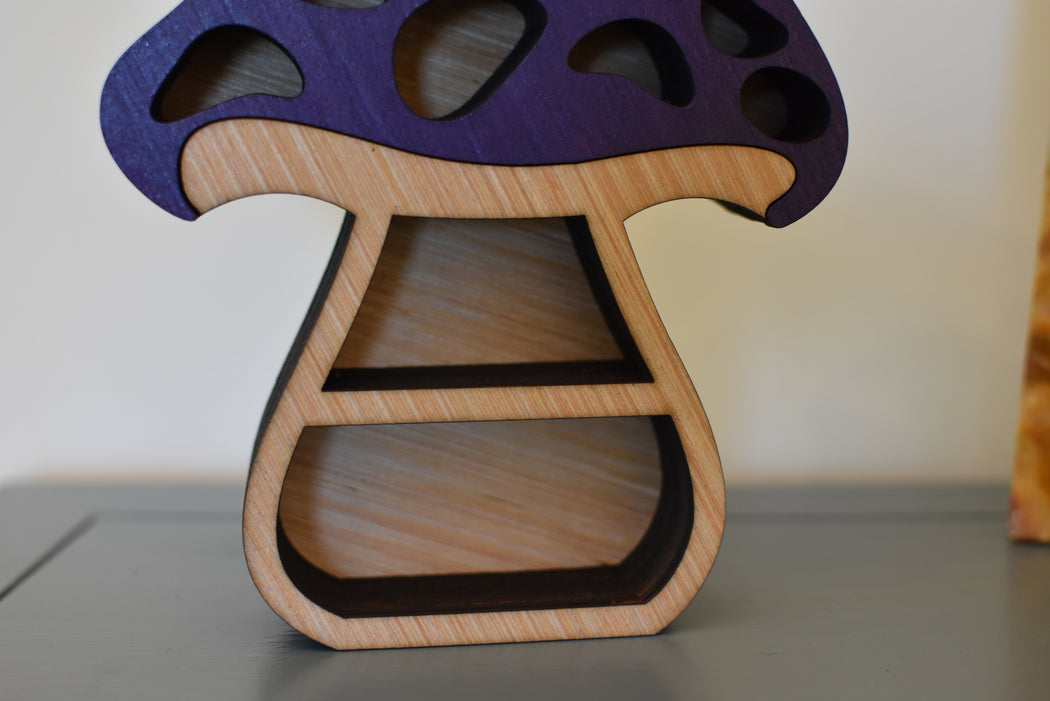 Purple Mushling v.3 Mushroom Shelf *Made To Order*