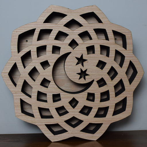 *Made To Order* Unfinished Mandala Moon Shelf