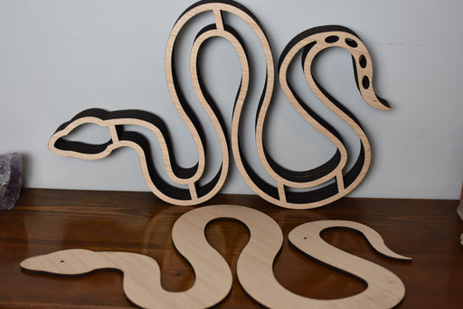 *Made To Order* Unfinished XL Snake Shelf