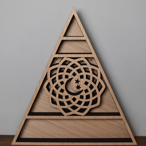 *Made To Order* Unfinished Triangle Mandala Shelf