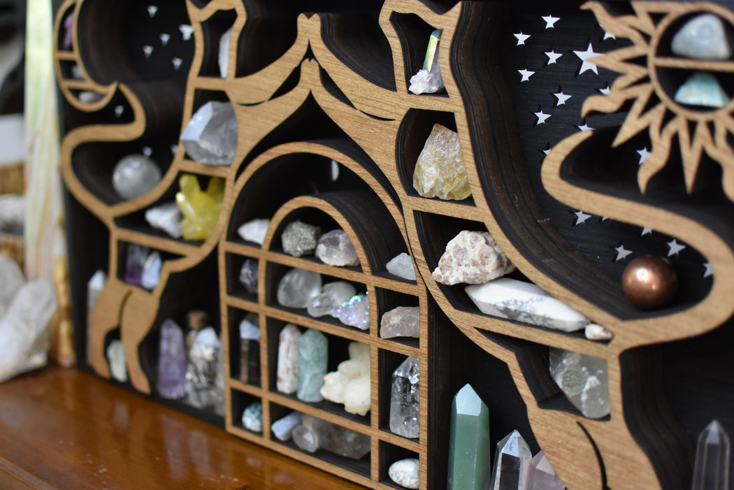 *Made To Order* Mystical Cats Crystal Shelf & Wall Hanging