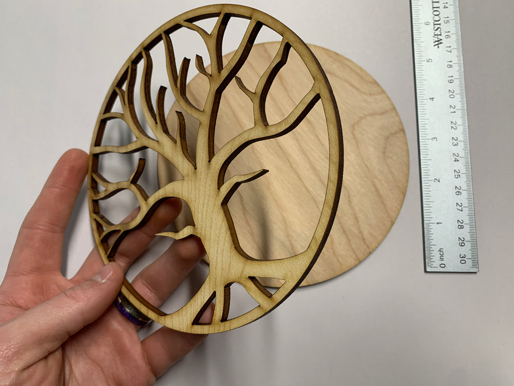 Unfinished 6" Tree of Life Shadow Art Panel - J. Drew + You