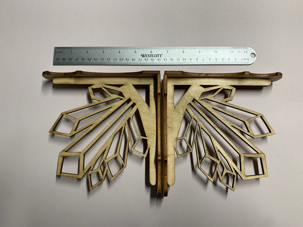 Corbels - Crystal Cluster Pair 2pcs - Unassembled, Raw and Unfinished - J. Drew + You