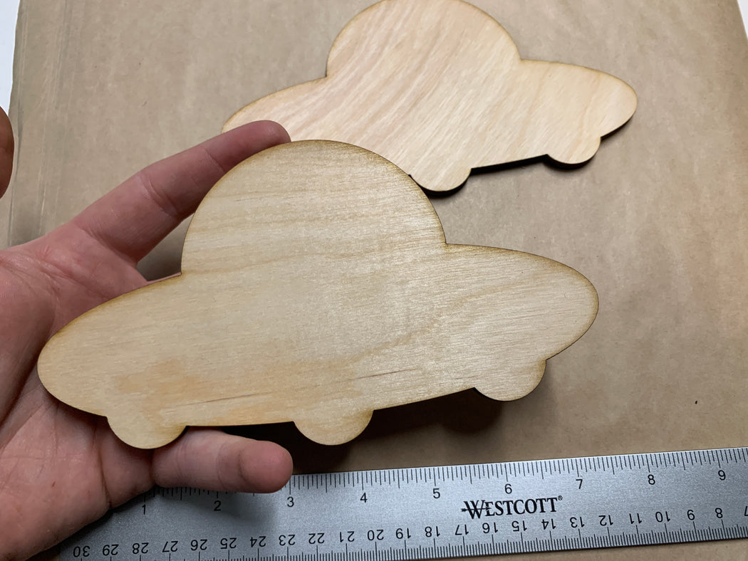 Unfinished 2 Piece 6.75" UFO Shaped Art Panel - J. Drew + You