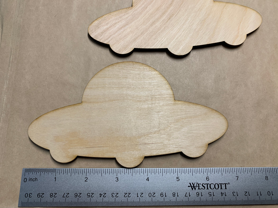 Unfinished 2 Piece 6.75" UFO Shaped Art Panel - J. Drew + You