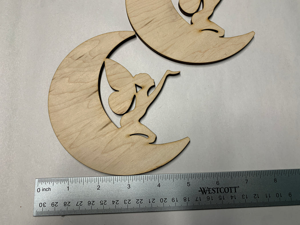 Unfinished 2 Piece 5.25" Faerie Moon Art Panel - J. Drew + You
