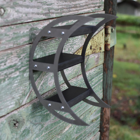 On The Outdoor, Stainless Steel Crescent Moon Charging Shelves...