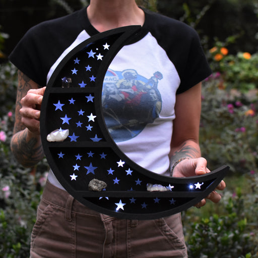 *Made To Order* Crescent Moon - Starry Backlight