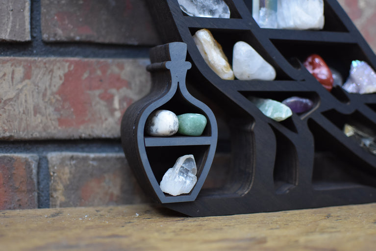 *Ready To Ship* Crow Shelf and Wood Carving