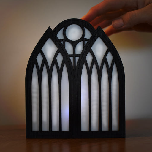 Spooky Window Stained Glass-Style Lamp - Made To Order