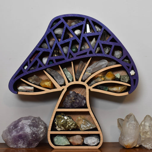 *Made To Order* Fractal Purple Mushroom Shelf and Wood Carving