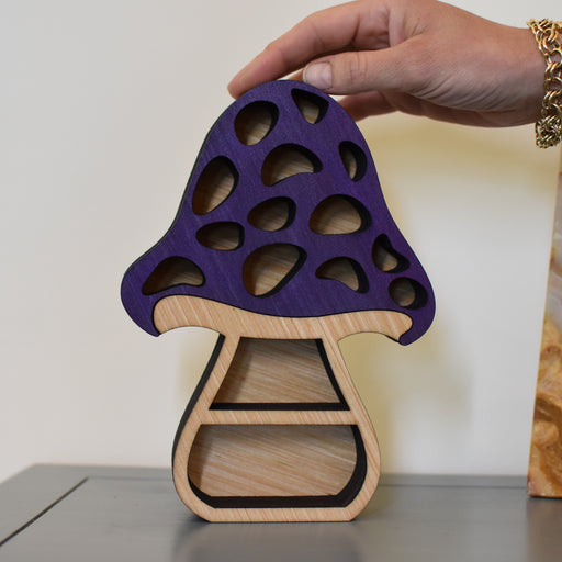 Purple Mushling v.3 Mushroom Shelf *Made To Order*