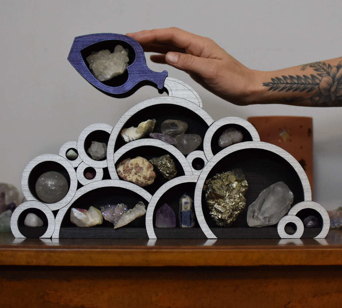 *Made To Order* Bubbling Potion Wooden Crystal Display Shelf — J DREW ...