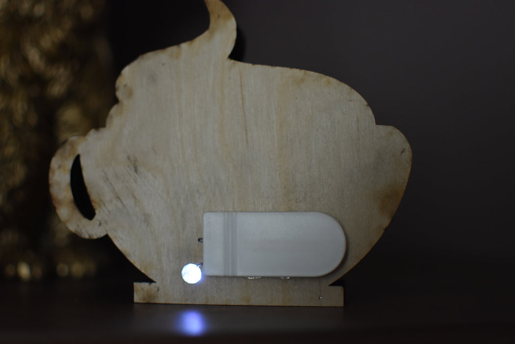 Autumn Ghost Coffee Mug Mini Lamp - Made To Order