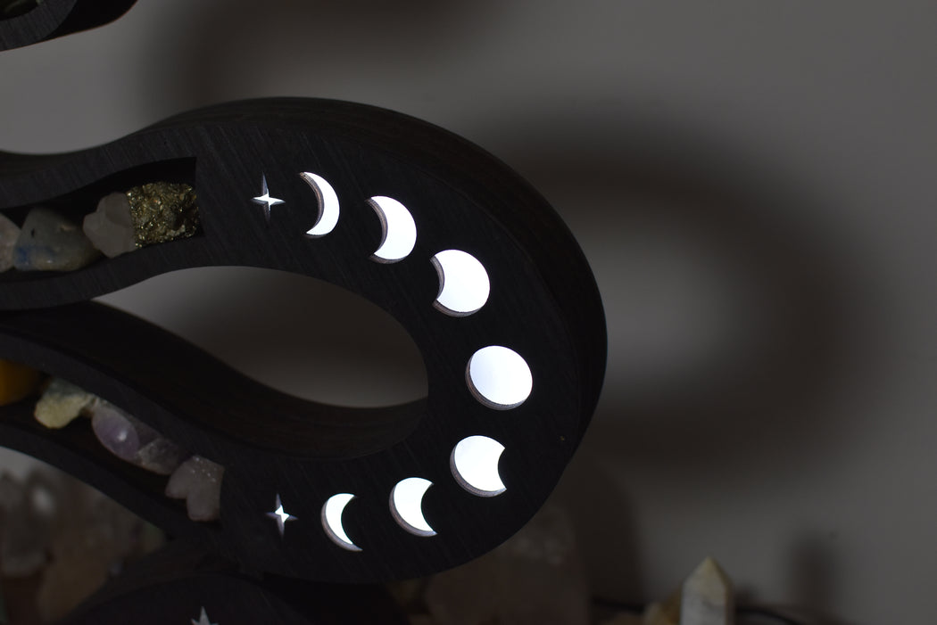 1 of 12 Limited Edition Moon Phases Snake Lamp