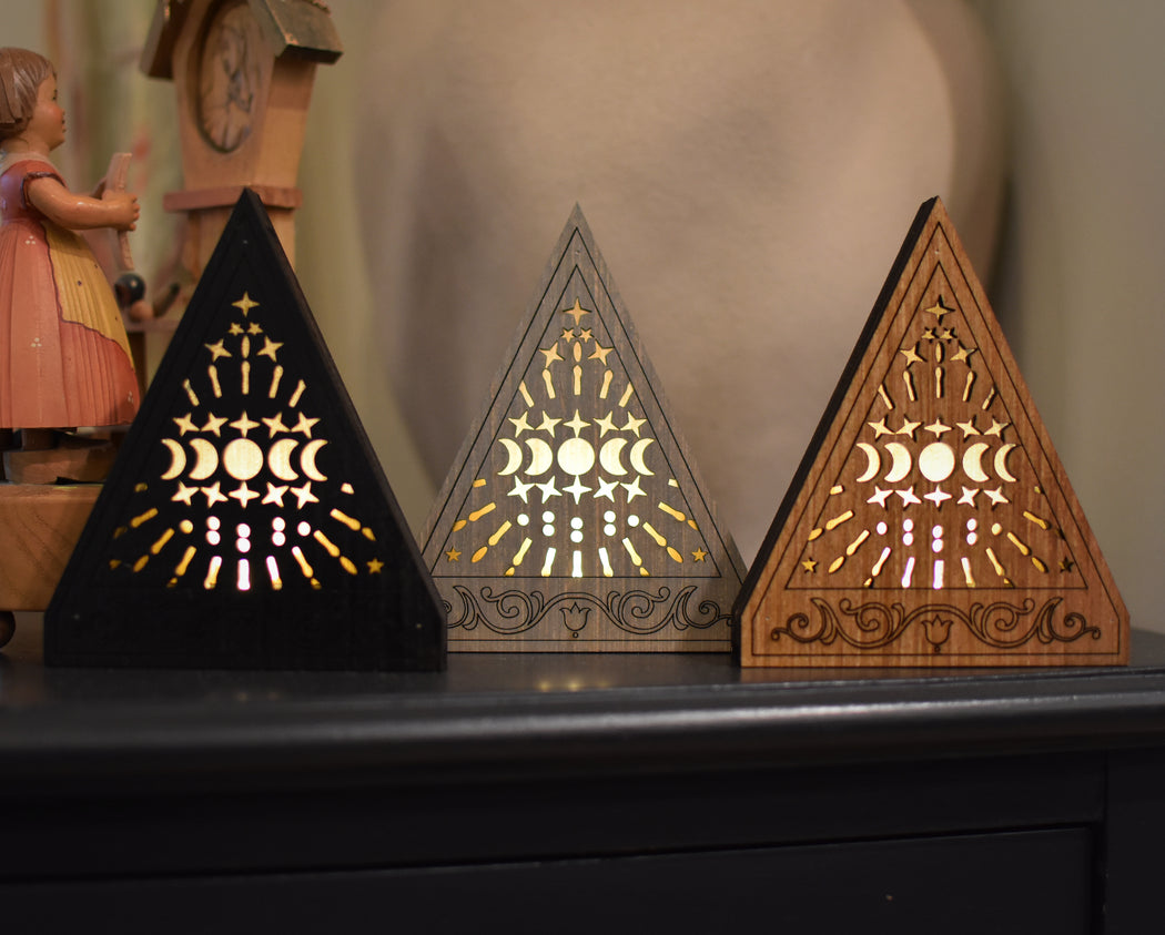Limited Run - Mini Triangle Moon Phases Lamp