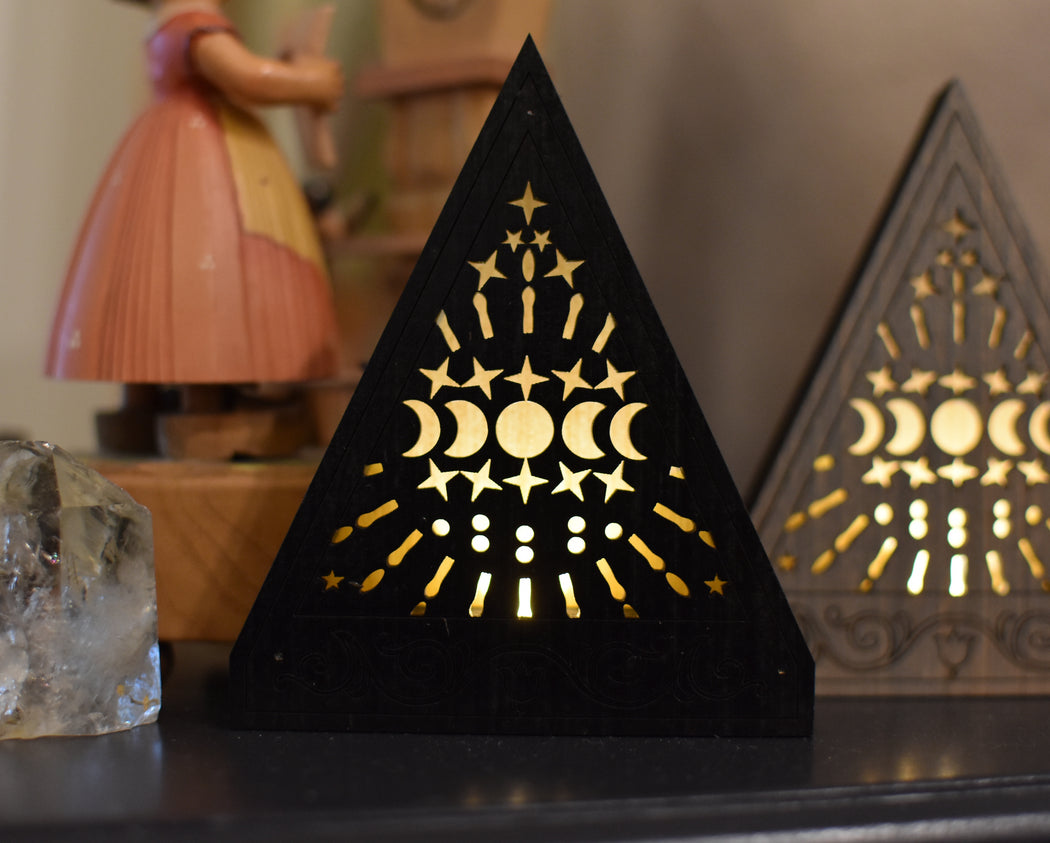 Limited Run - Mini Triangle Moon Phases Lamp