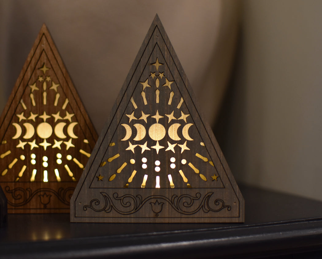Limited Run - Mini Triangle Moon Phases Lamp