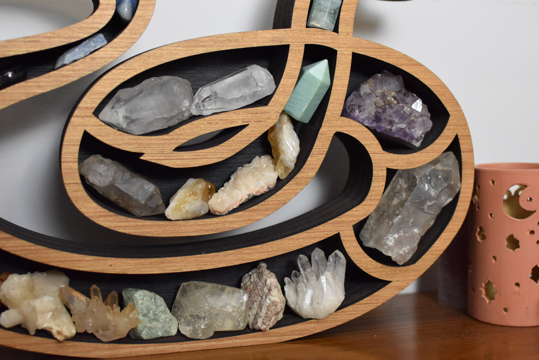 *Made To Order* Snake Coiled Crystal Shelf & Wall Hanging