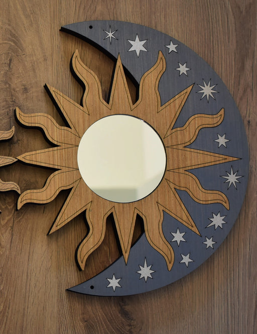 *Made To Order* Sun And Moon Wall Mirror