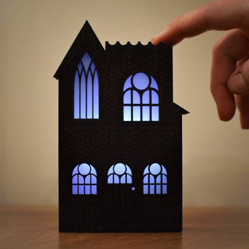 Spooky Haunted House Mini Lamp - Made To Order