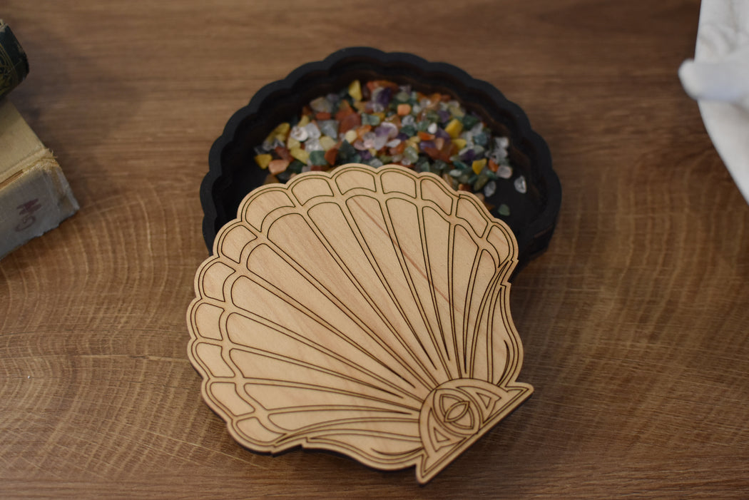 *Made To Order* Wooden Seashell Box