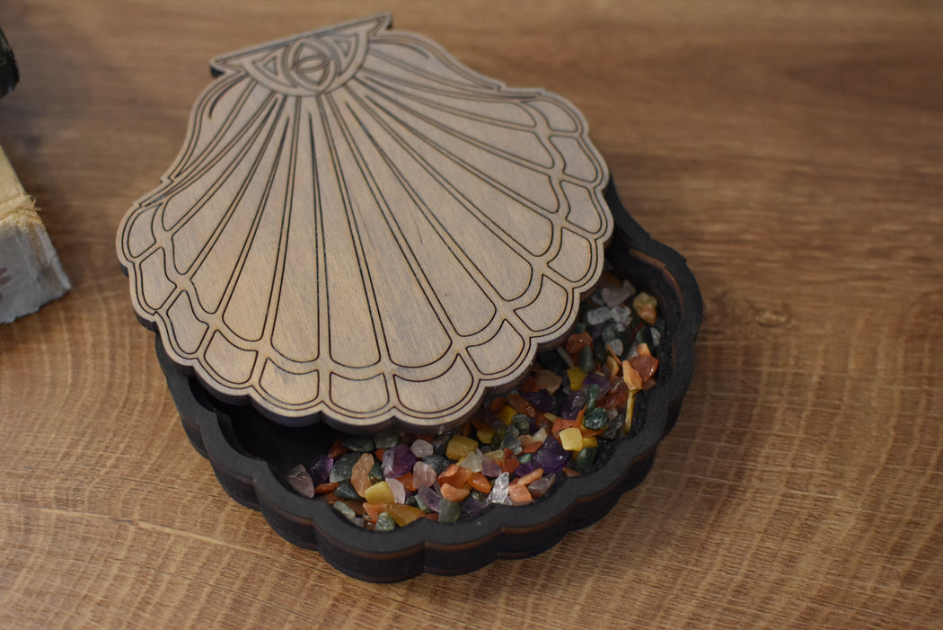 *Made To Order* Wooden Seashell Box