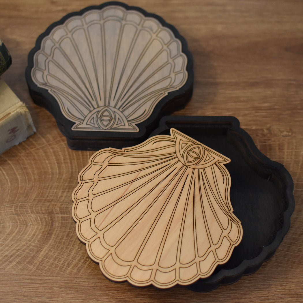*Made To Order* Wooden Seashell Box