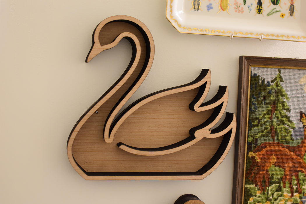 *Made To Order* Swan Wall Decor & Shelf