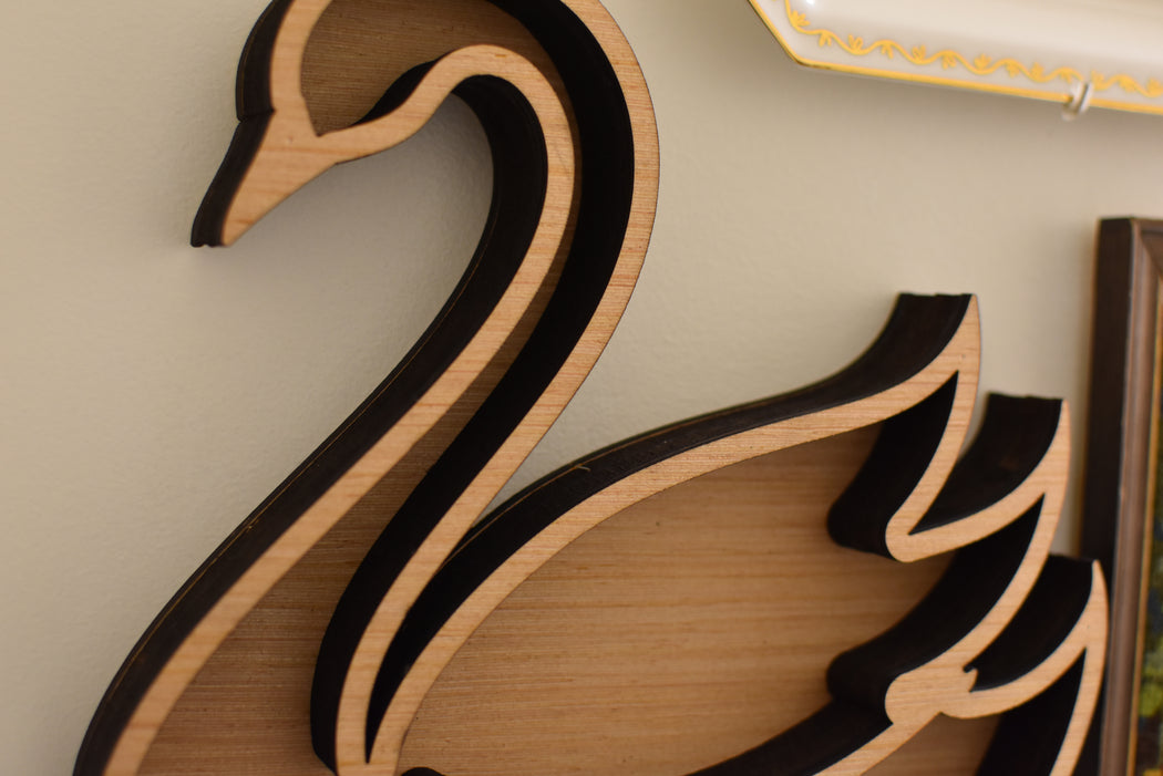 *Made To Order* Swan Wall Decor & Shelf