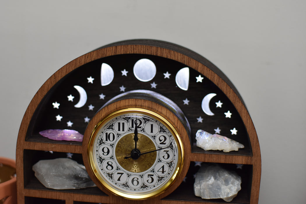 *Made To Order* Backlight Clock Starry Moon Phases Apothecary Cabinet