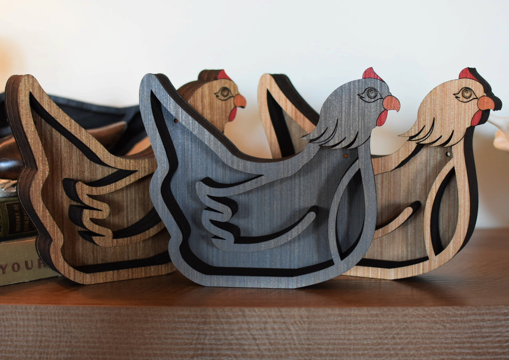 Bantam Chicken Decor Shelf - Made To Order