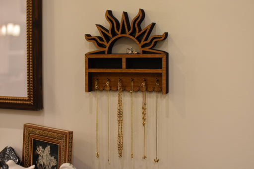 Sun Style Jewelry and Key Hook Shelf