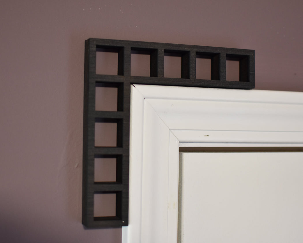 Outside Corner Corbel Pair - Square Mini Shelves