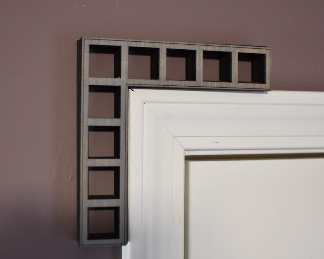 Outside Corner Corbel Pair - Square Mini Shelves