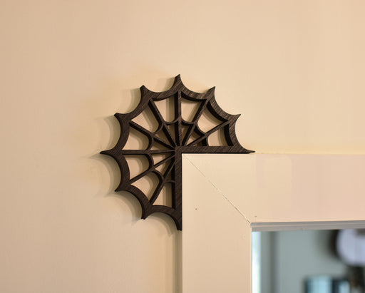 Spider Web Outside Corner Corbel Pair - Mini Shelves - Three Colors
