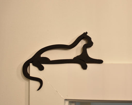 Cat Laying Down Outside Corner Corbel Pair - Mini Shelves - Three Colors
