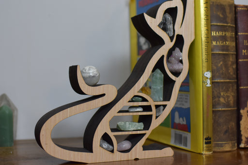 *Made To Order* Unfinished Cat Stretching Book Ends And Corner Display