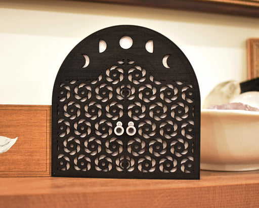 Limited Edition 24hr Design! Moon Phases Ambient Soft Glow Lamp - Black