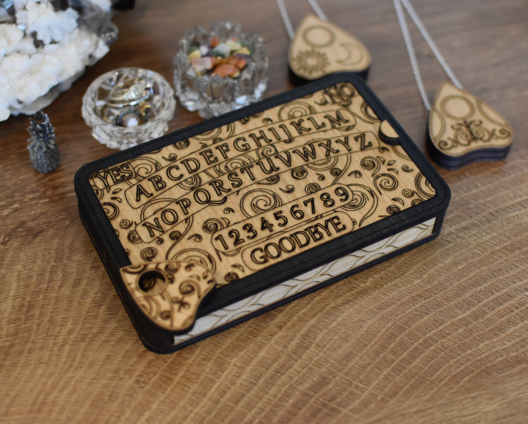 Ouija Board Wooden Box & Planchette - Summer 2026 Edition