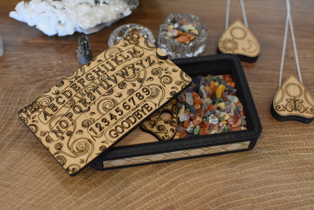 Ouija Board Wooden Box & Planchette - Summer 2026 Edition
