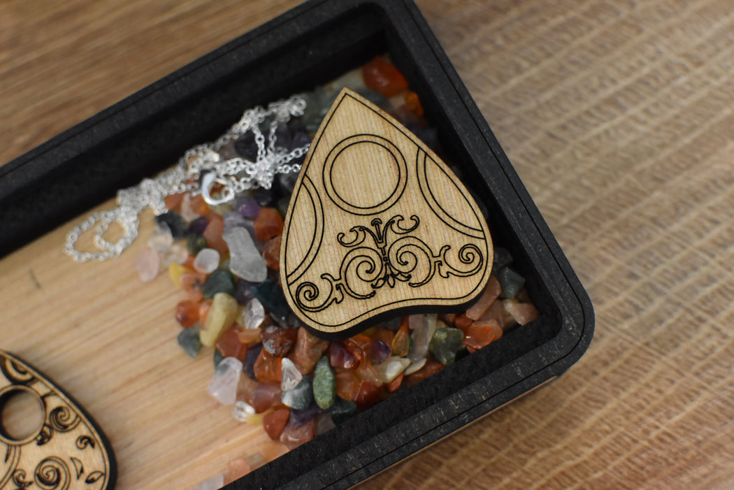 Planchette Wooden Necklace Summer 2026 - Limited Run _ Ouiji Planchette