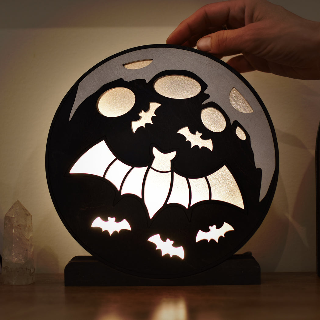 Limited Edition - Bats In The Moon Lamp