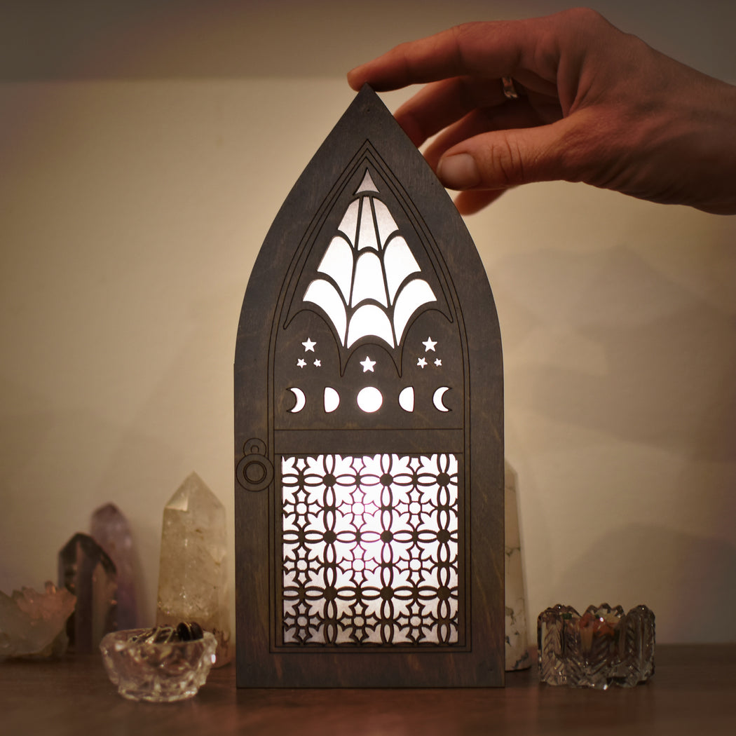 Limited Edition - Spooky Crypt Door - Gray