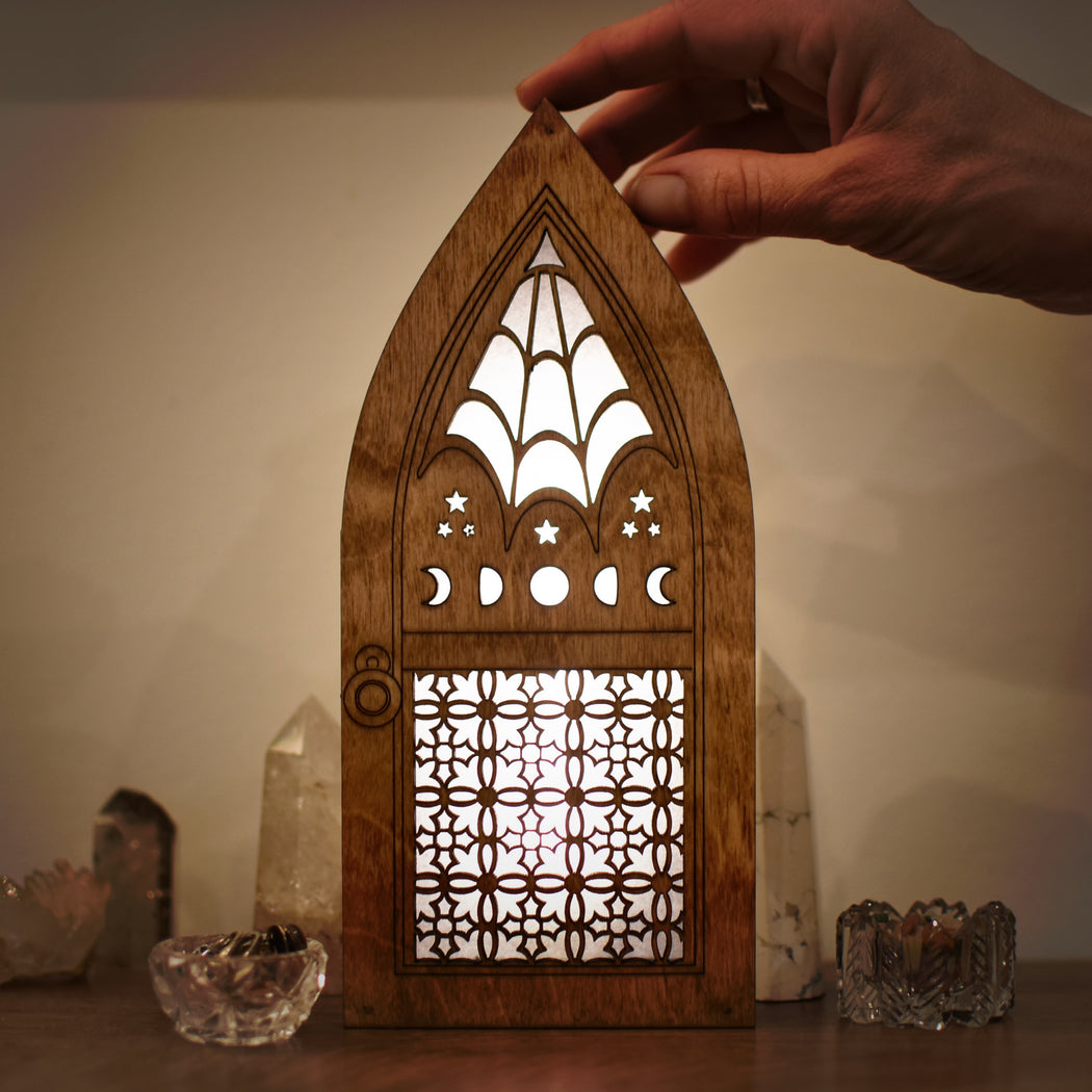 Limited Edition - Spooky Crypt Door - Almond Brown