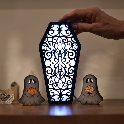 *Limited Release* Moon Phases Lacy Coffin Lamp + Ghost Friends